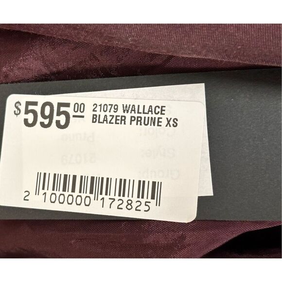 Burning Torch WALLACE BLAZER in PRUNE NWT Size XS - Picture 10 of 11